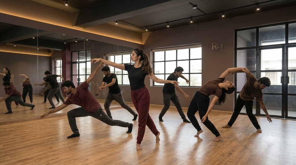 Contemporary dance class